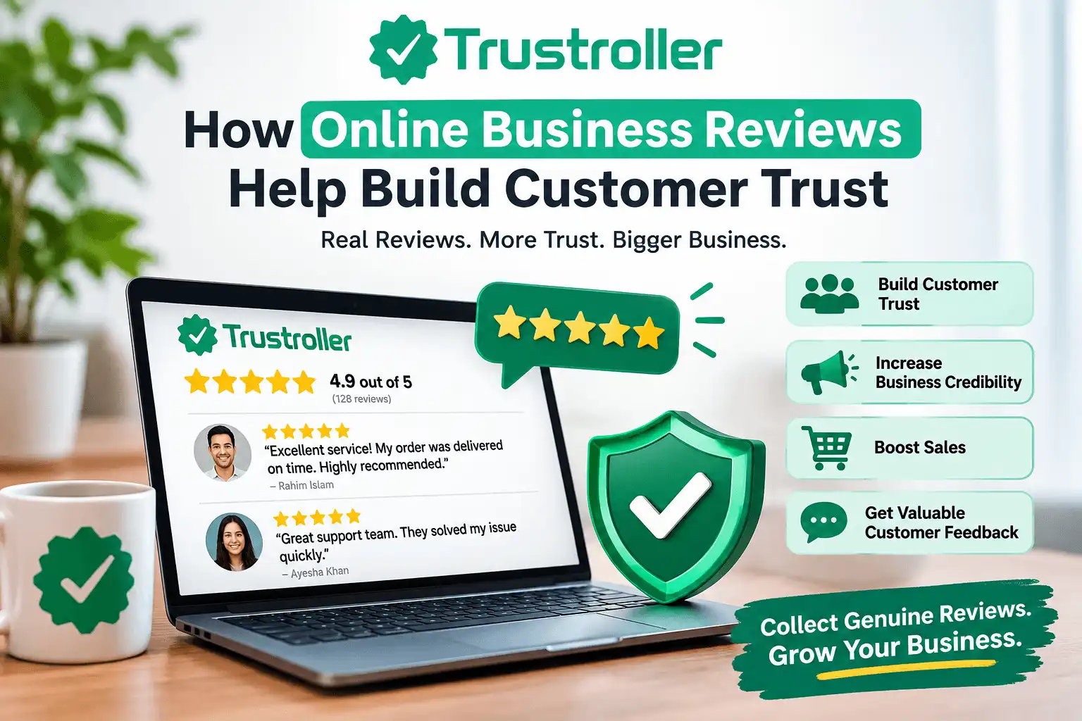 How Online Business Reviews Help Build Customer Trust