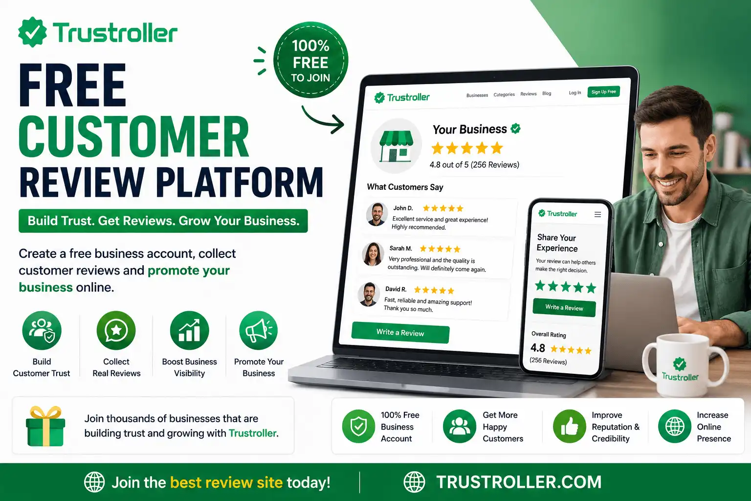 Free Customer Review Platform for Business Promotion